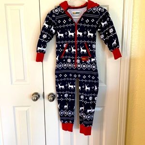 New Tipsy Elves youth medium blue deer one piece